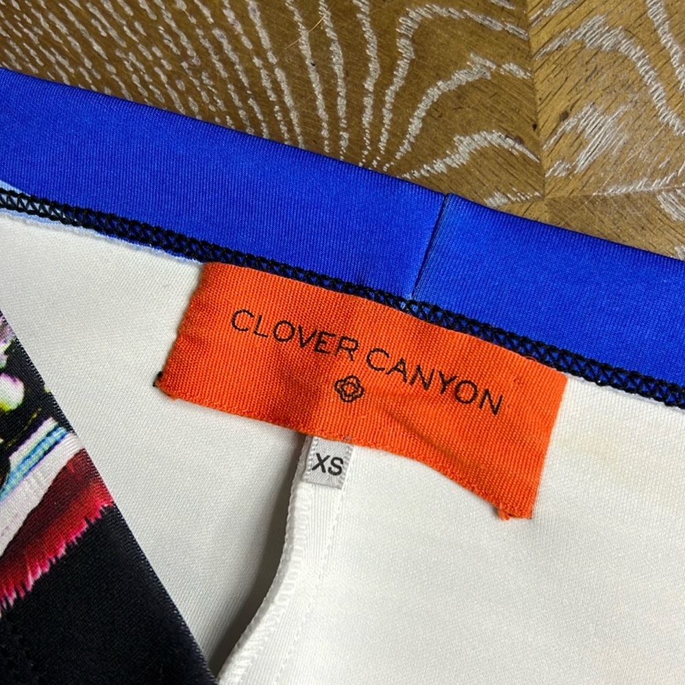 CLOVER CANYON Scuba Printed MIDI Skirt XS - Picture 7 of 7